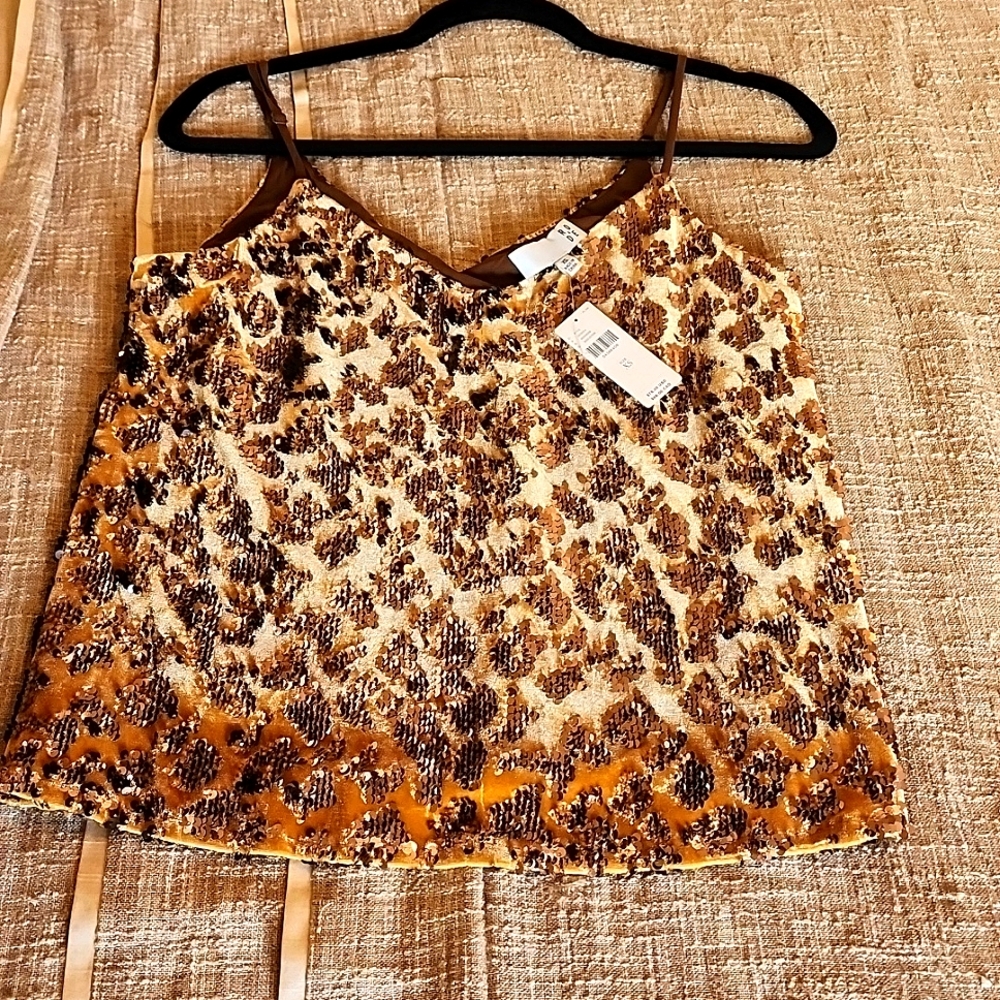 NWT Anthropologie Esther Sequined Cami- XS - Picture 3 of 6